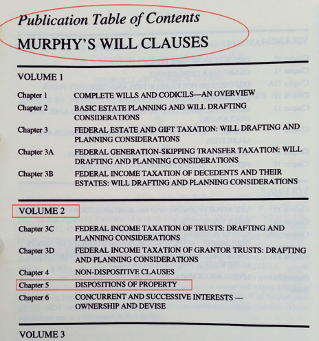 murphys will clauses
