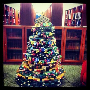 Colorful book tree.